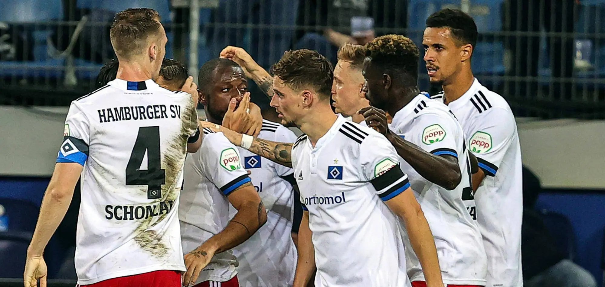 汉堡队在比赛中取得令人振奋的胜利