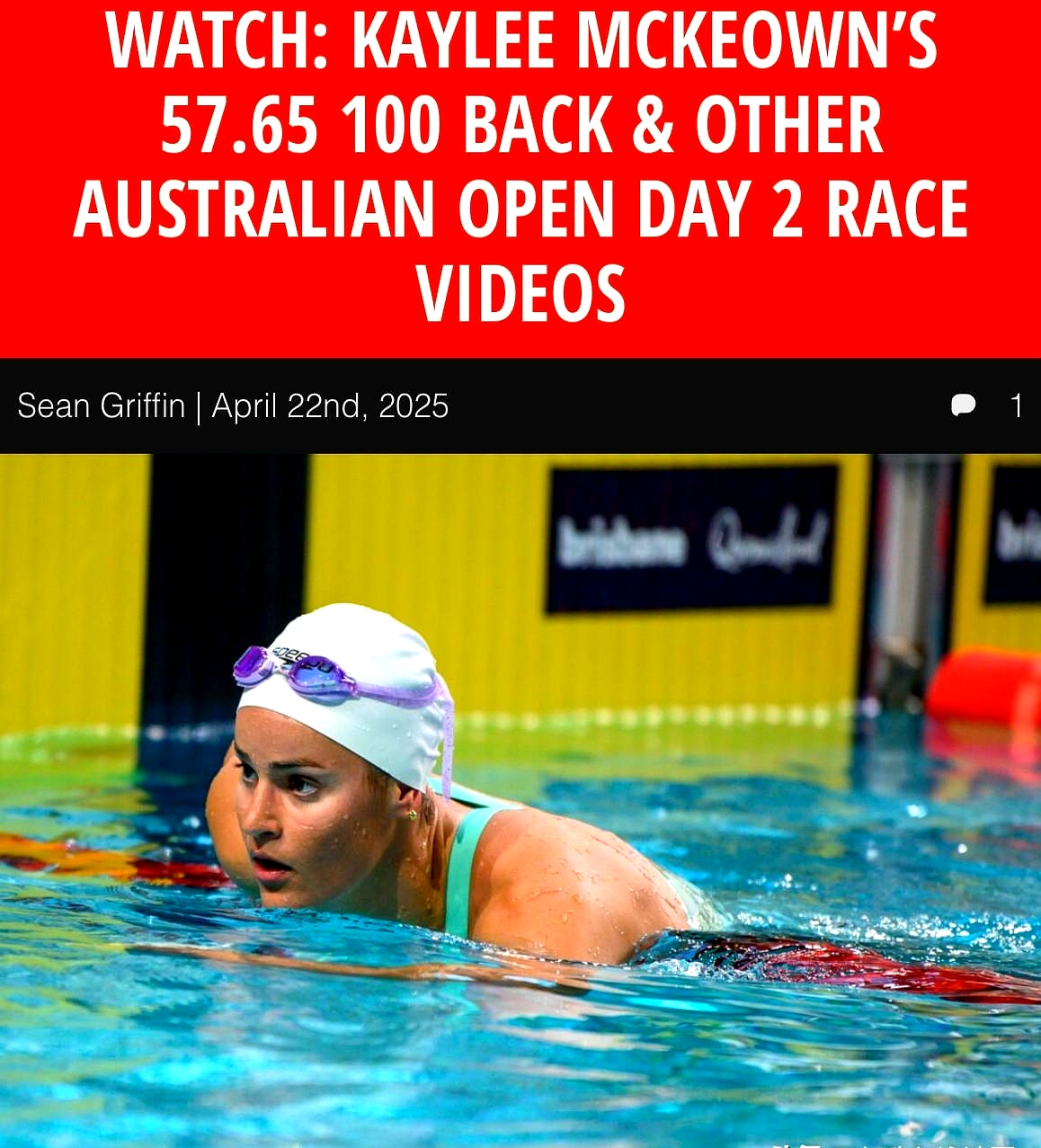 澳大利亚游泳选手夺冠,表现抢眼的简单介绍 澳大利亚游泳选手夺冠,表现抢眼的简单介绍